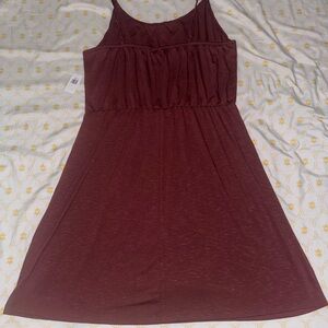 Sleeveless Burgundy Dress